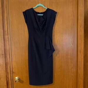 Stop Staring! Alicia Estrada 1940s Navy Dress